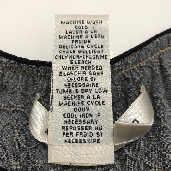 MAX STUDIO  | Black & Gold Empire Waist Top Size M - Picture 11 of 14